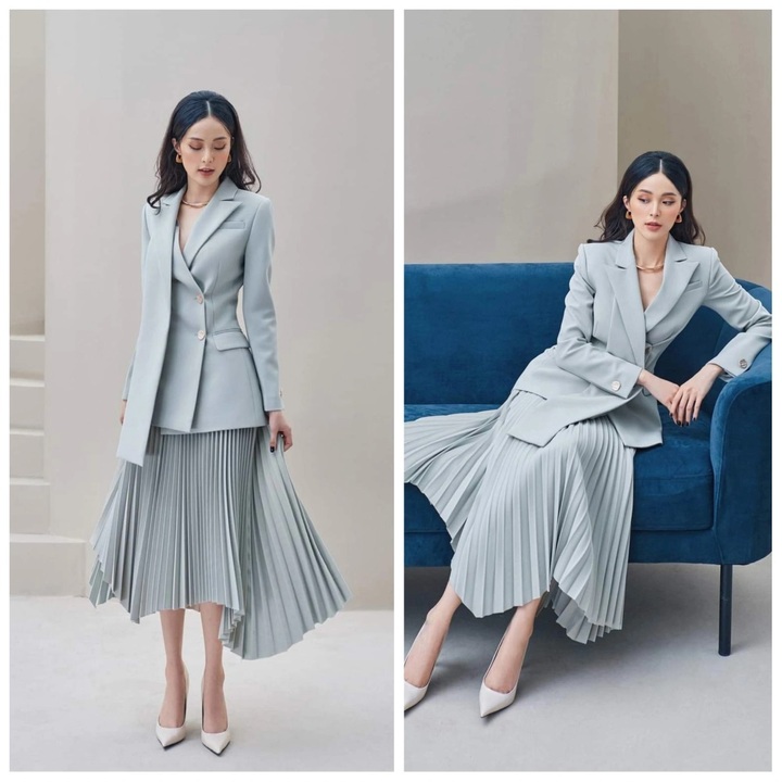 Đi làm đi chơi đều tiện nhờ bản phối từ áo vest, blazer thu đông - Ảnh 4. Đi làm đi chơi đều tiện nhờ bản phối từ áo vest, blazer thu đông - Ảnh 4.