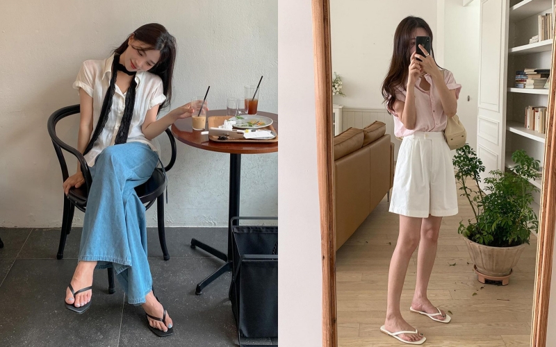 5 công thức diện đẹp dép tông trong ngày mưa gió- Ảnh 1. 5 công thức diện đẹp dép tông trong ngày mưa gió- Ảnh 1.